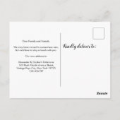 Eenvoudig nieuw huis We hebben verhuisd aankondigi Briefkaart (Achterkant)