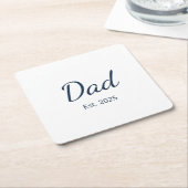 Eenvoudig nieuw, minimalistisch Vaderdag voor papa Kartonnen Onderzetters (Schuin)