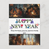 Eenvoudig Nieuwjaar Celebration Briefkaart (Voorkant)