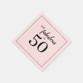 Eenvoudig nog steeds geweldig bij Fifty Birthday N Servet (Hoek)