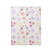 Eenvoudig notitieblok met bloemmotief (Linkerzijde)