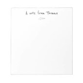 Eenvoudig Notitieblok van papieren vliegtuigen (Voorkant)