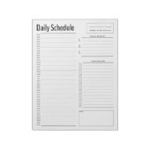 Eenvoudig Notitieblok voor dagelijkse planning (Linkerzijde)