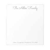 Eenvoudig Notitieblok voor grijze Script-reeks (Voorkant)