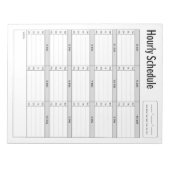 Eenvoudig Notitieblok voor uurrooster (Voorkant)