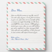 Eenvoudig Notitieboek handgeschreven liefdesbrief Fotoplaat (Voorkant)