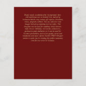 Eenvoudig Nuestra BODA Spaanse Huwelijksuitnodigin (Achterkant)