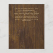 Eenvoudig Nuestra BODA Spaanse Huwelijksuitnodigin Flyer (Achterkant)