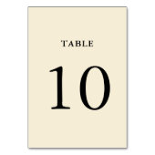 Eenvoudig nummer van een crèmeweddenschap kaart (Achterkant)