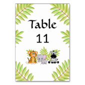 Eenvoudig Oerwoud Thema Baby shower Kaart (Achterkant)