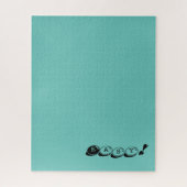 Eenvoudig of Jouw tekst vast blauw, hard, moeilijk Legpuzzel (Verticaal)