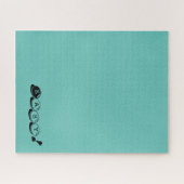 Eenvoudig of Jouw tekst vast blauw, hard, moeilijk Legpuzzel (Horizontaal)