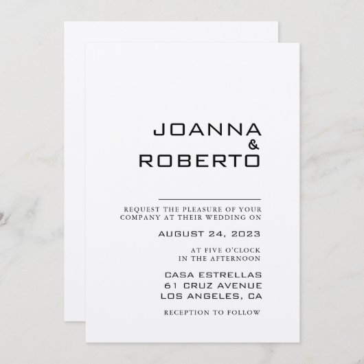 Eenvoudig officieel Kraft Weddenschap Kaart (Voorkant / Achterkant)