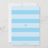 Eenvoudig Oh Boy Baby shower Kaart (Achterkant)