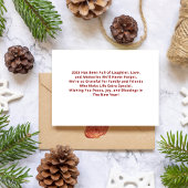 Eenvoudig Oh Hert Wat een jaar Photo Collage Kerst Kaart