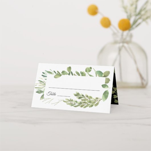 Eenvoudig olievraaghuwelijk plaatskaartje (Voorkant)