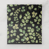 Eenvoudig olievraaghuwelijk plaatskaartje (Binnenkant ongevouwen)