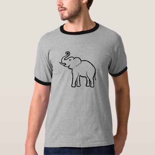 Eenvoudig olifant t-shirt (Voorkant)