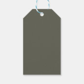 Eenvoudig Olive Green zal je mijn Bridesmaid zijn Cadeaulabel (Achterkant)