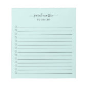 Eenvoudig om een lijst met moderne, elegante Blauw Notitieblok (Voorkant)