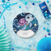 Eenvoudig Onder het Zee Boho Turtle Verjaardag Papieren Bordje (Feest)
