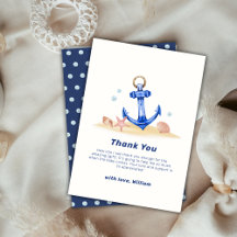 Eenvoudig Onder Zee Nautisch Anker Boy Baby shower