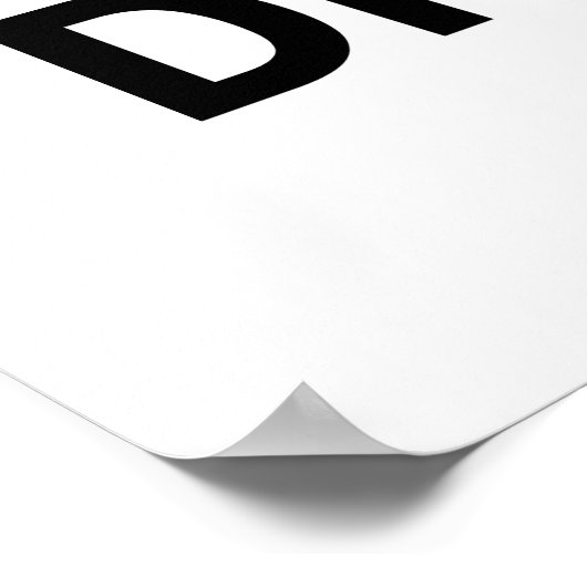 Eenvoudig onderscheid poster (Hoek)