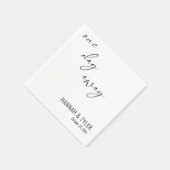 Eenvoudig "One Day Away" repetitie diner Servet (Hoek)