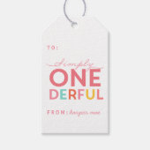 EENVOUDIG ONEDERFUL WONDERFUL CADEAULABEL (Voorkant)