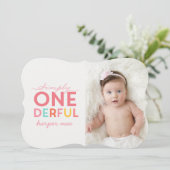 EENVOUDIG ONEDERFUL WONDERFUL KAART (Staand voorkant)