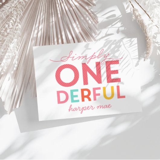 EENVOUDIG ONEDERFUL WONDERFUL KAART