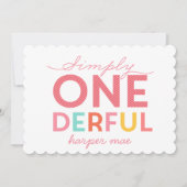 EENVOUDIG ONEDERFUL WONDERFUL KAART (Voorkant)