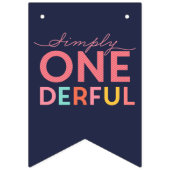 EENVOUDIG ONEDERFUL WONDERFUL VLAGGETJES (Eerste vlag)