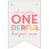 EENVOUDIG ONEDERFUL WONDERFUL VLAGGETJES (Eerste vlag)