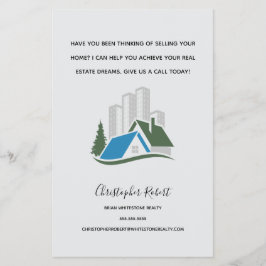 Eenvoudig onroerend goed flyer