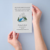 Eenvoudig onroerend goed flyer (Hand)