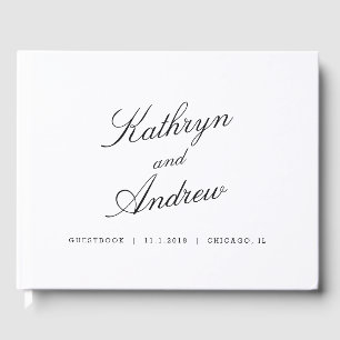 Eenvoudig ons EDITABLE COLOR Wedding Guest Book Gastenboek