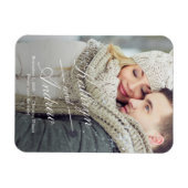 Eenvoudig ons huwelijk sparen de Datum Magnet Magneet (Horizontaal)