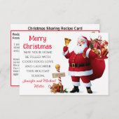 Eenvoudig ontbijt-casserole-recept delen met Kerst (Voorkant / Achterkant)