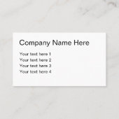 Eenvoudig ontwerp aan twee zijden visitekaartje (Achterkant)