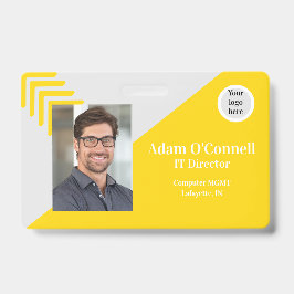  Eenvoudig ontwerp Bedrijfs-ID-logo Badge