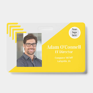  Eenvoudig ontwerp Bedrijfs-ID-logo Badge