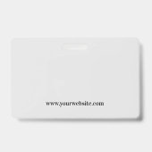  Eenvoudig ontwerp Bedrijfs-ID-logo Badge (Achterkant)