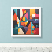 Eenvoudig ontwerp canvas prints (Insitu (Houten vloer))