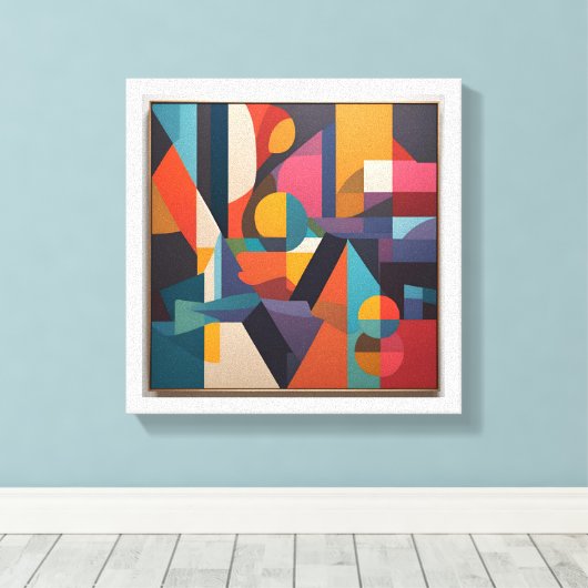 Eenvoudig ontwerp canvas prints (Insitu (Houten vloer))