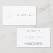 Eenvoudig ontwerp, eenvoudig monogram, van Classy Visitekaartje (Voorkant / Achterkant)