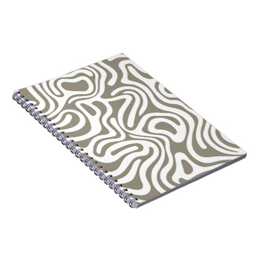 Eenvoudig ontwerp & elegant abstract Spiral Notiti Notitieboek (Rechterzijde)