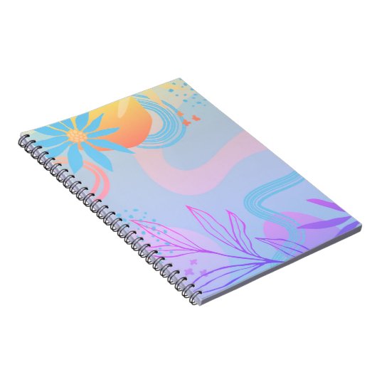 Eenvoudig ontwerp & elegant abstract Spiral Notiti Notitieboek (Rechterzijde)