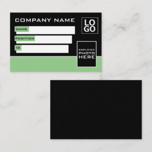 Eenvoudig ontwerp, foto-ID-kaarten Visitekaartje