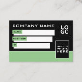 Eenvoudig ontwerp, foto-ID-kaarten Visitekaartje (Voorkant)